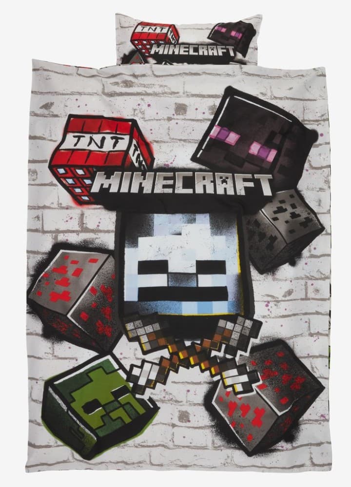 Otroška posteljnina Minecraft 140x200+50x70/75 cm Akcija v trgovini Jysk