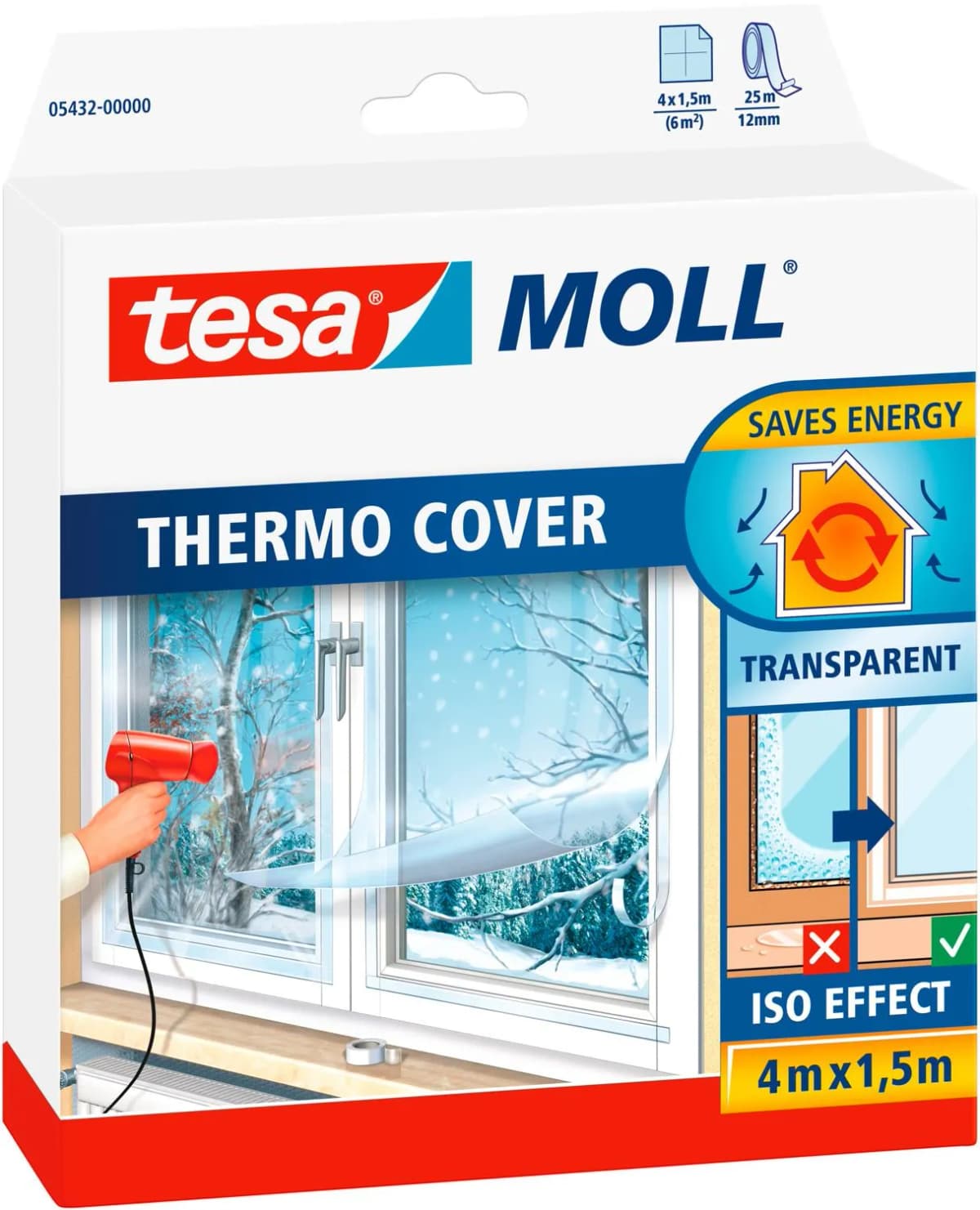 Izolacijska folija za okna 'Thermo Cover' 4 m TESA Akcija v trgovini Bauhaus