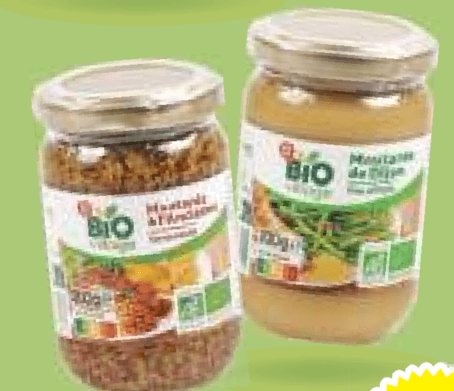 Bio dijonska ali gorčica na tradicionalen način 200 g Akcija v trgovini E.Leclerc