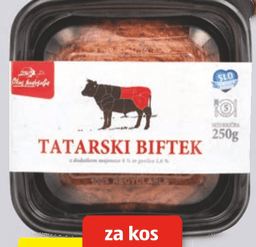 Okus Podeželja Tatarski biftek
