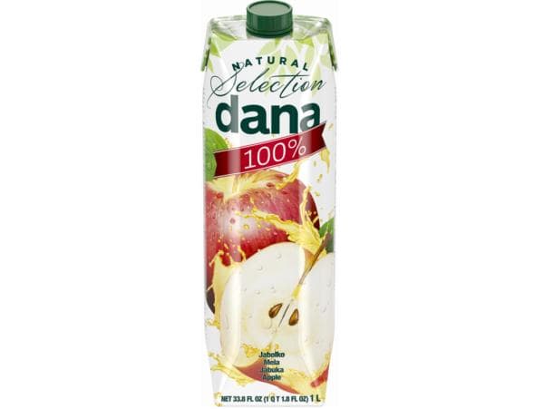 100 % jabolčni sok 1 l DANA Akcija v trgovini Spar