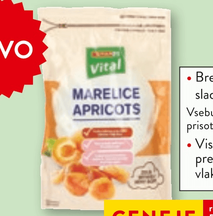 Vital suhe marelice 200 g Akcija v trgovini Spar