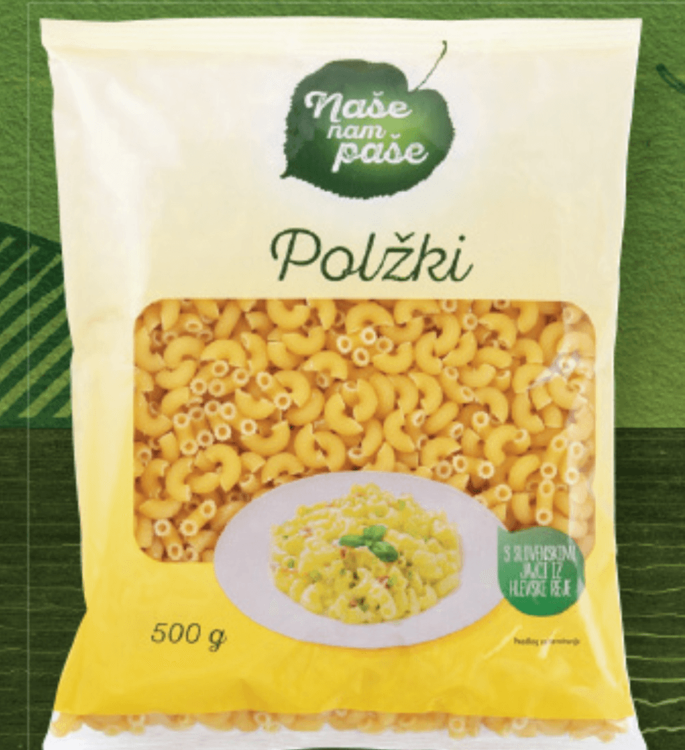Polžki 500 g Naše nam paše Akcija v trgovini Lidl