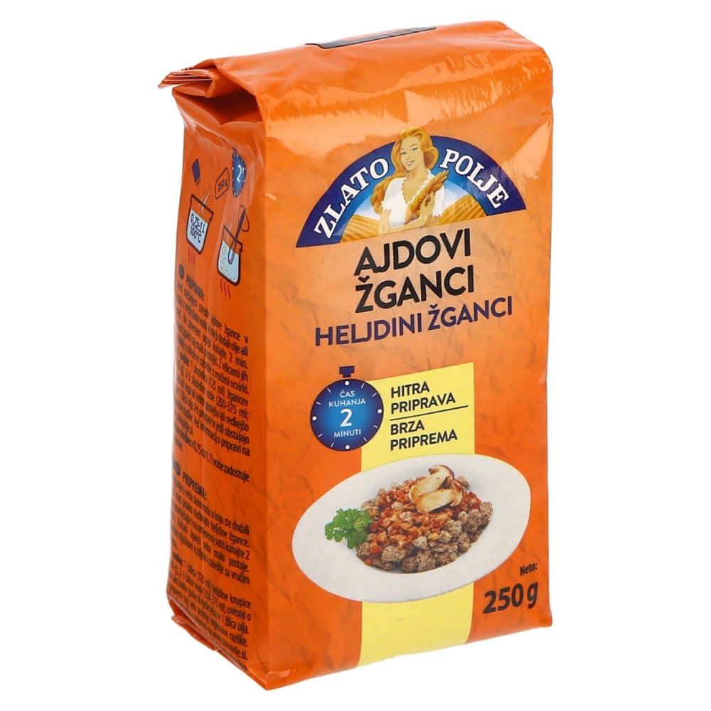 Ajdovi žganci Zlato Polje 250 g Akcija v trgovini E.Leclerc