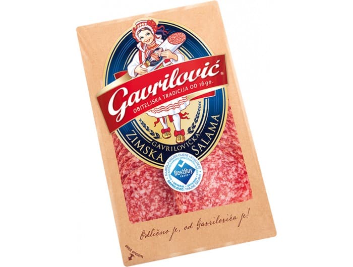 Gavrilović zimska salama 80 g Akcija v trgovini Jager