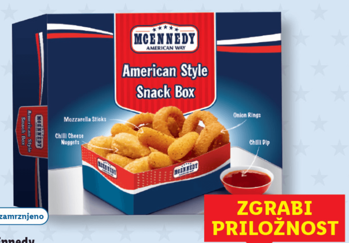 Mcennedy izbor prigrizkov na ameriški način 450 g Akcija v trgovini Lidl