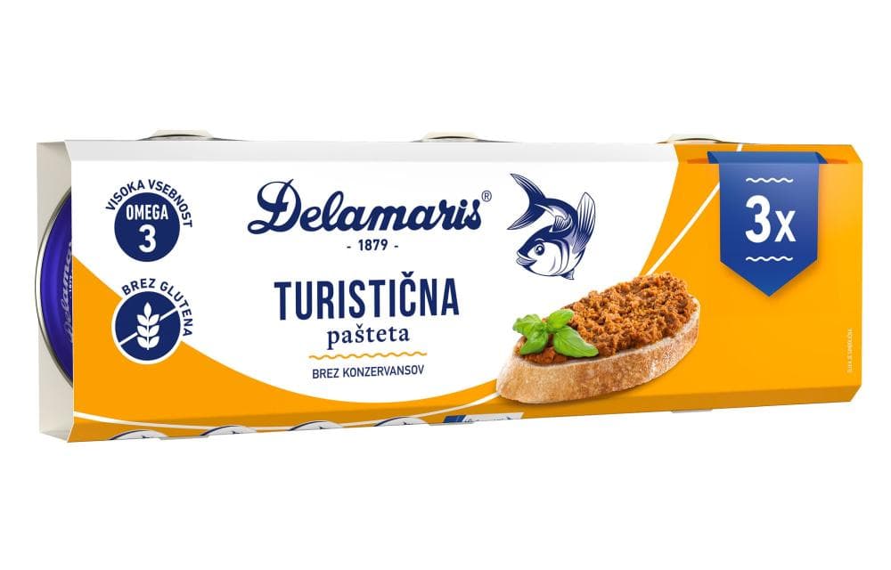 Delamaris turistična pašteta 3 x 95 g Akcija v trgovini Spar