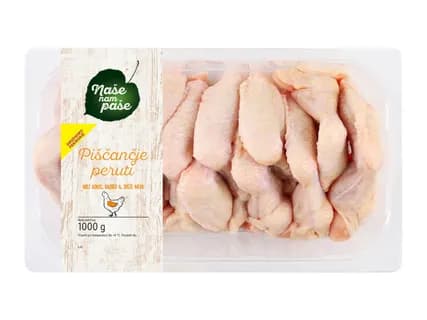 Naše nam paše sveže piščančje peruti 1 kg Akcija v trgovini Lidl
