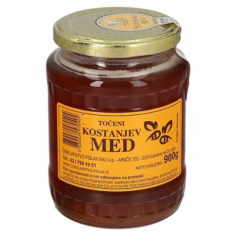 Kostanjev med 900 g Čebelarstvo Pislak Bali Akcija v trgovini Spar