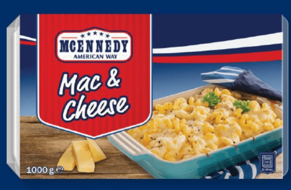 Mcennedy zapečeni makaroni s sirom "Mac & Cheese" 1 kg Akcija v trgovini Lidl