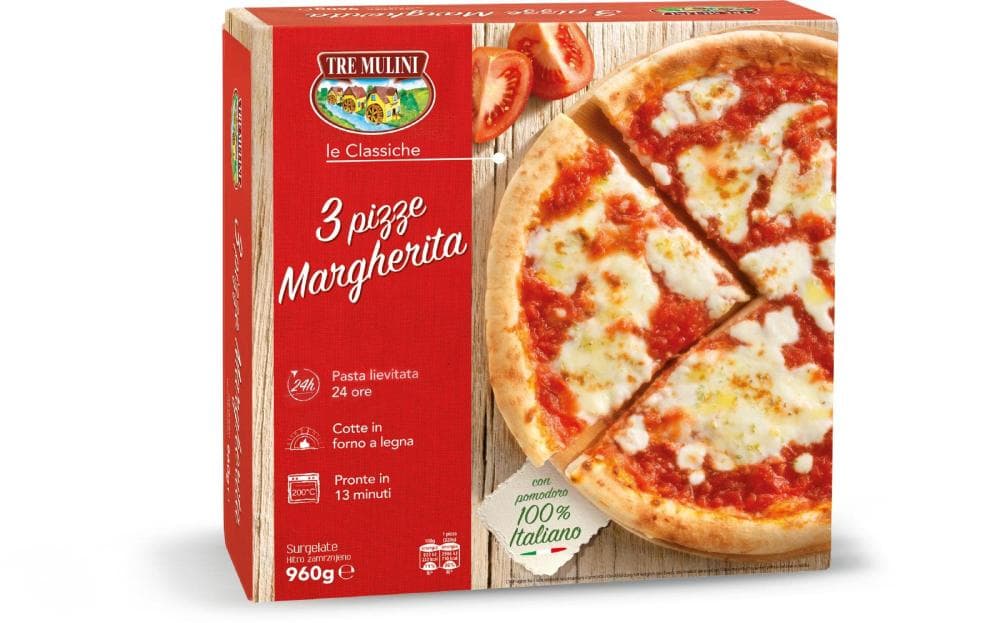 Pica Margherita 900 g TRE MULINI Akcija v trgovini Eurospin