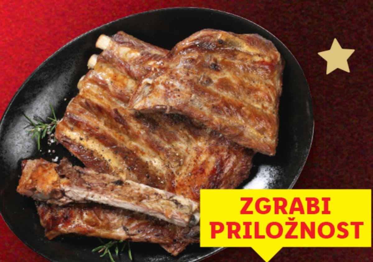 Sveže meso sveža svinjska rebra pribl. 1,1 kg Akcija v trgovini Lidl