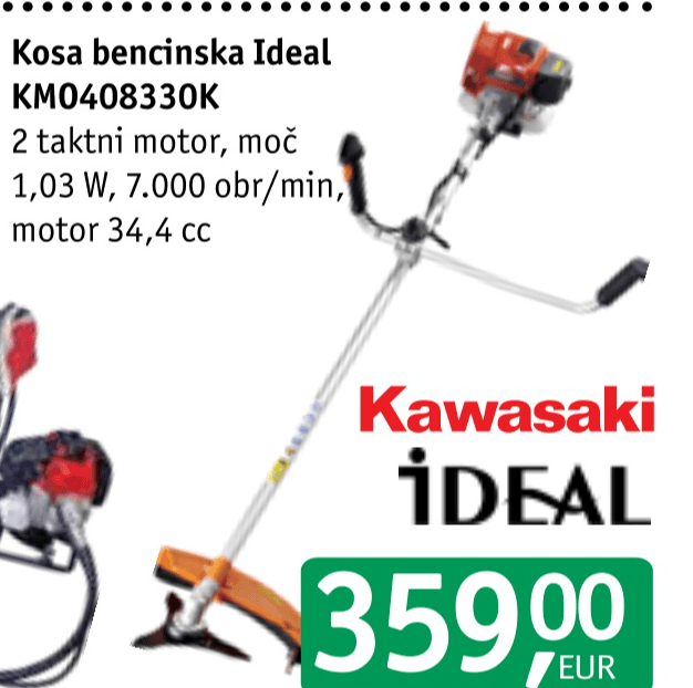 Kosa bencinska Ideal Kawasaki KM0408330K Akcija v trgovini Jager