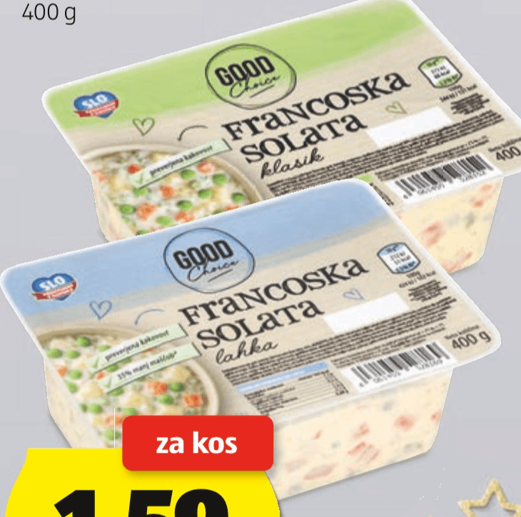 Good Choice francoska solata 400 g Akcija v trgovini Hofer