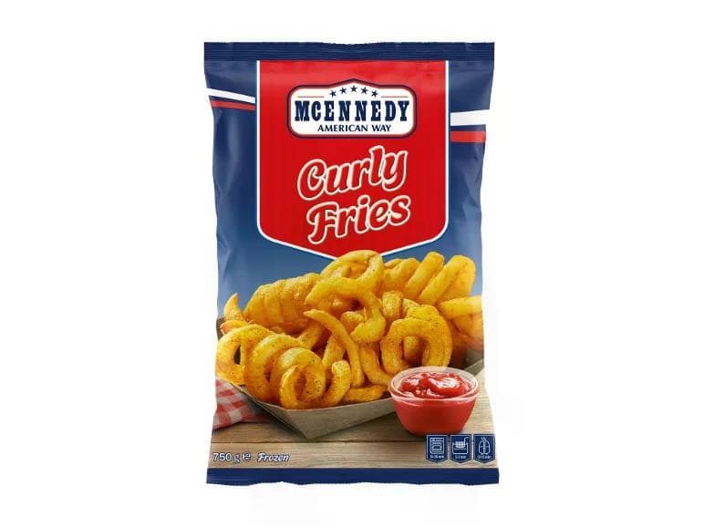 MCENNEDY Zavit krompirček „Curliies“ 750 g Akcija v trgovini Lidl