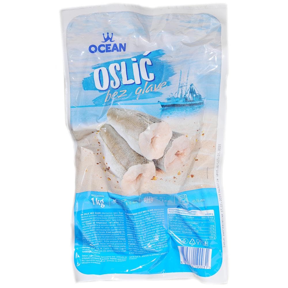 Oslič brez glave 1 kg Ocean Akcija v trgovini Mercator