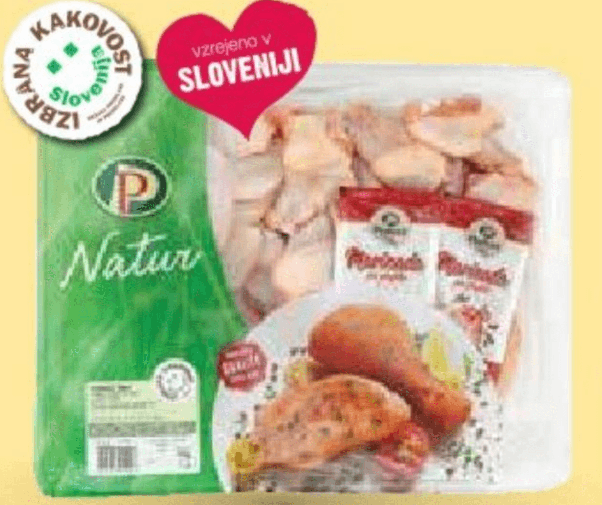 Piščančje peruti brez konic z marinado PP Natur Akcija v trgovini Mercator