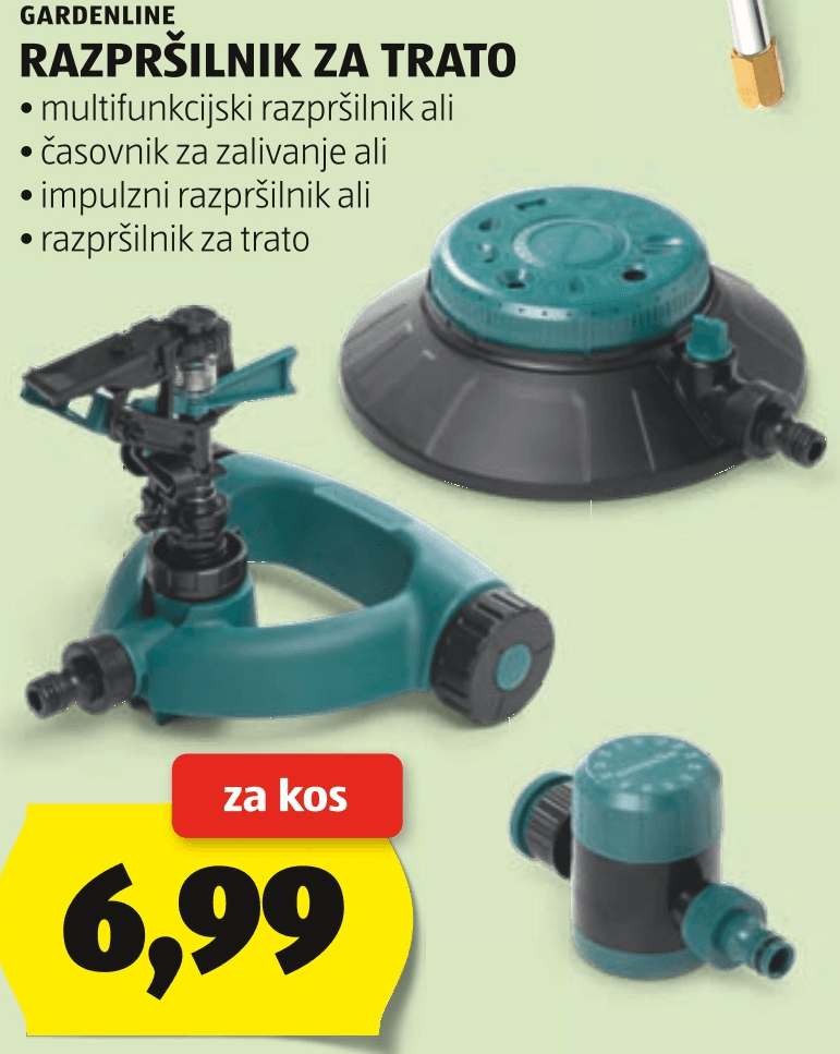 Gardenline Razpršilnik za trato Akcija v trgovini Hofer