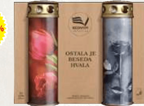 Set papirnatih sveč Ekovita 6 kosov Šeško Akcija v trgovini E.Leclerc