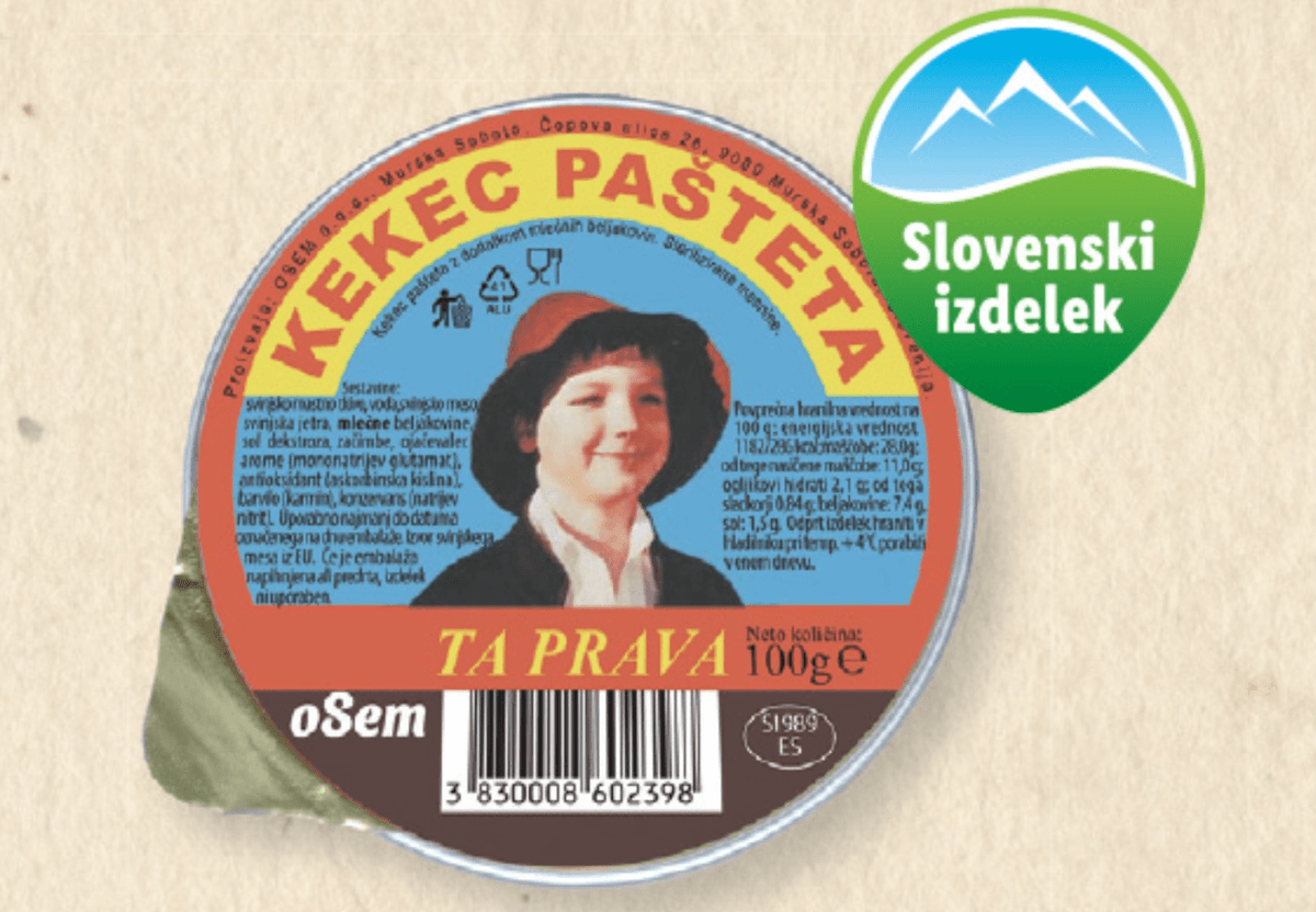 Kekec pašteta 100 g Akcija v trgovini Lidl