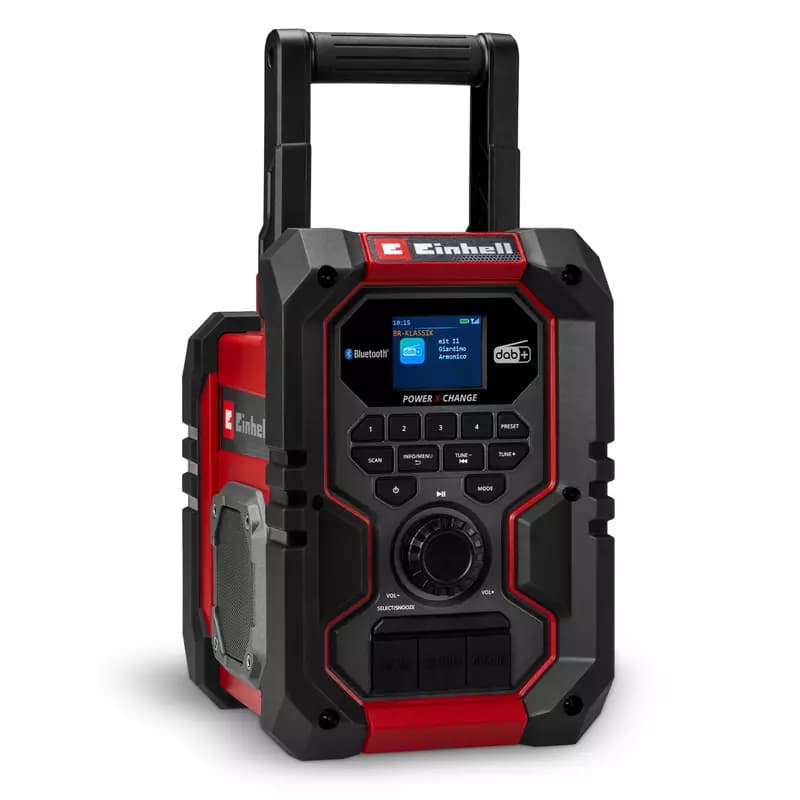 Radio za gradbišče 'TE - CR 18 Li DAB+/FM/BT - Solo' 3 kg Einhell Akcija v trgovini Bauhaus