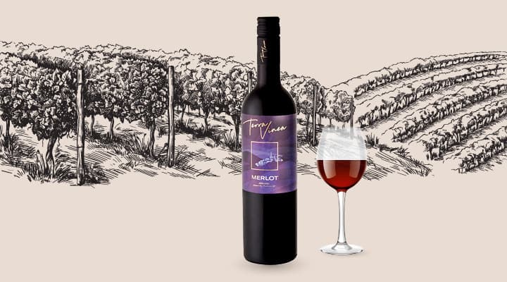 Merlot Terra Vinea 0,75 l Akcija v trgovini Mercator
