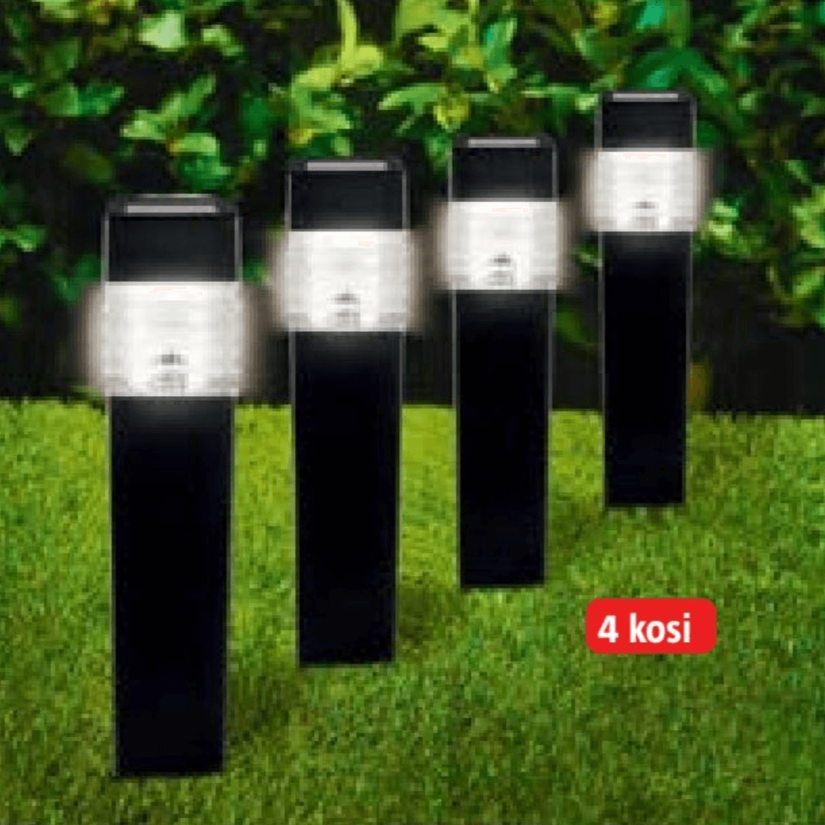 Komplet solarnih LED svetilk 'Piazza' 4 kosi Akcija v trgovini Bauhaus