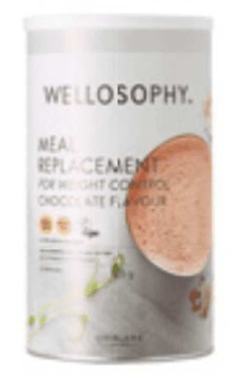 Wellosophy nadomestek obroka z okusom čokolade 25 g na porcijo. 21 porcij. 525 g Akcija v trgovini Oriflame
