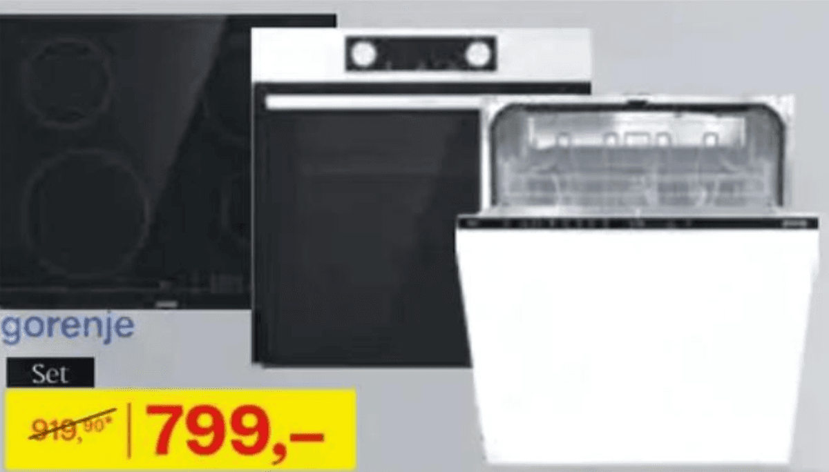 Gorenje Set vgradnih aparatov Akcija v trgovini Rutar