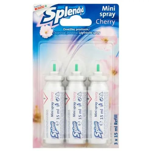 Splendid osvežilec zraka mini sprej 3 x 15 ml Akcija v trgovini Spar