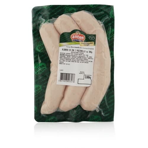 Žar klobasa z mozzarello Anton 380 g Akcija v trgovini E.Leclerc