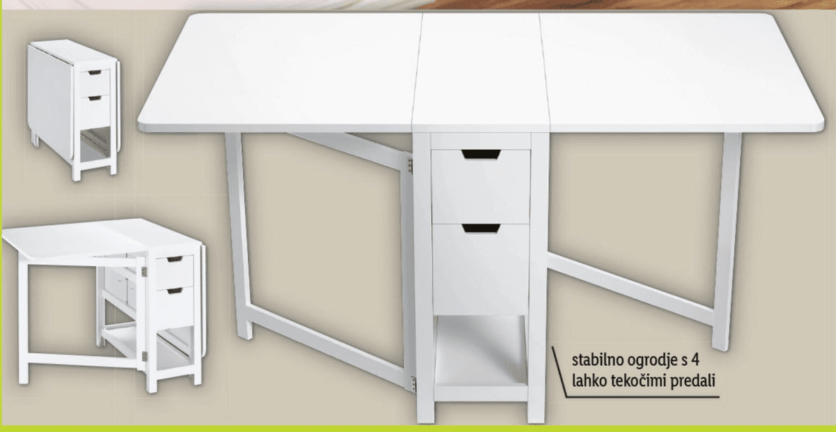 LIVARNO HOME Zložljiva miza Akcija v trgovini Lidl