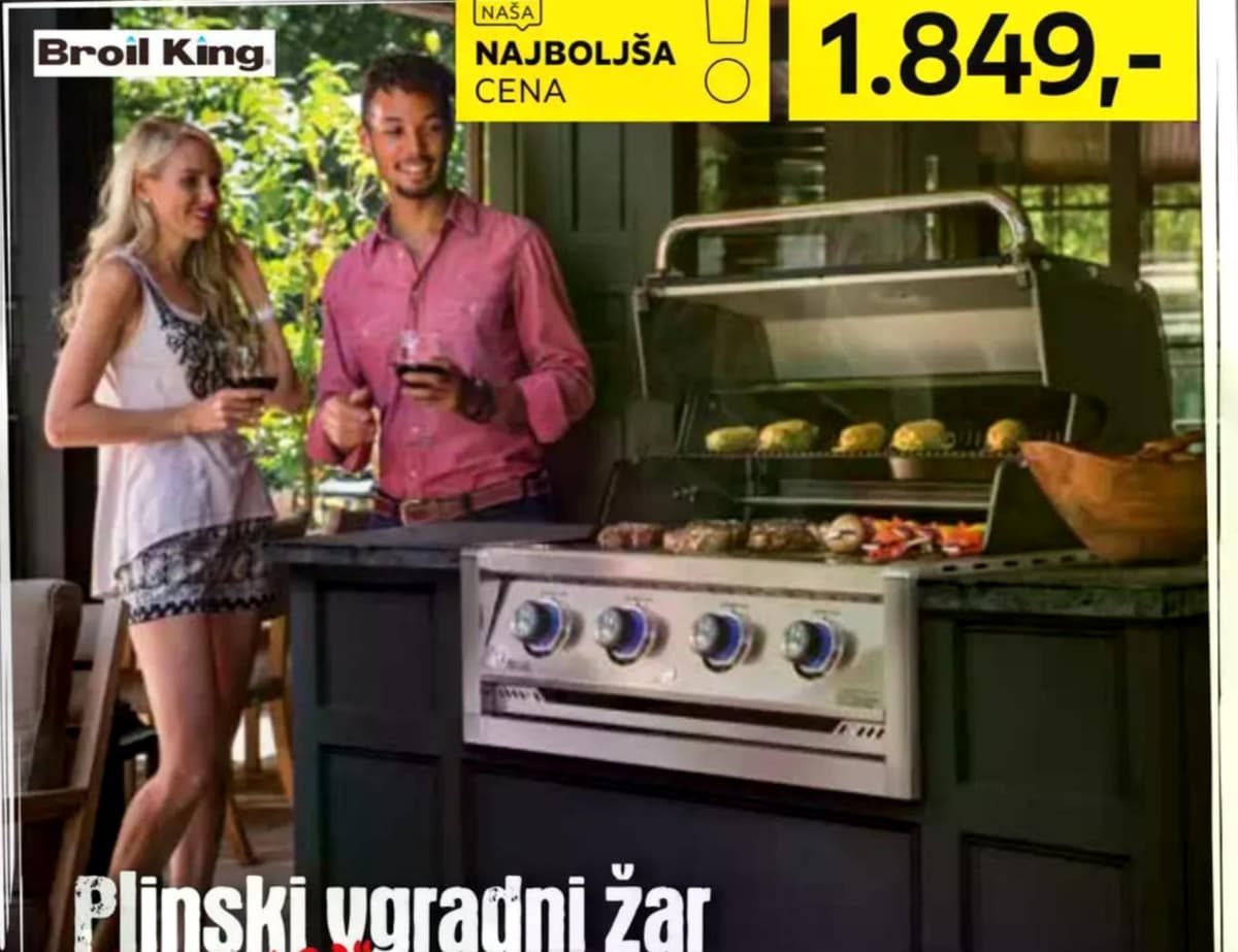 Broil King Plinski vgradni žar Regal 420 Akcija v trgovini Lesnina