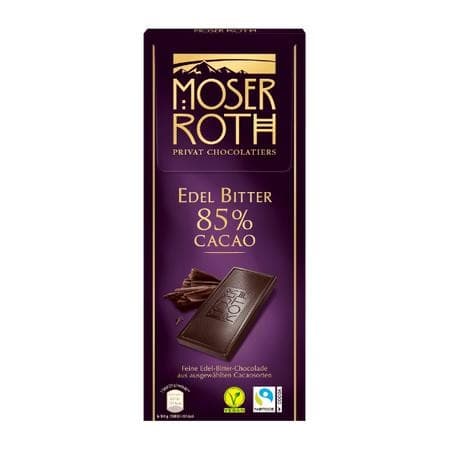 Moser Roth Temna čokolada 125 g Akcija v trgovini Hofer