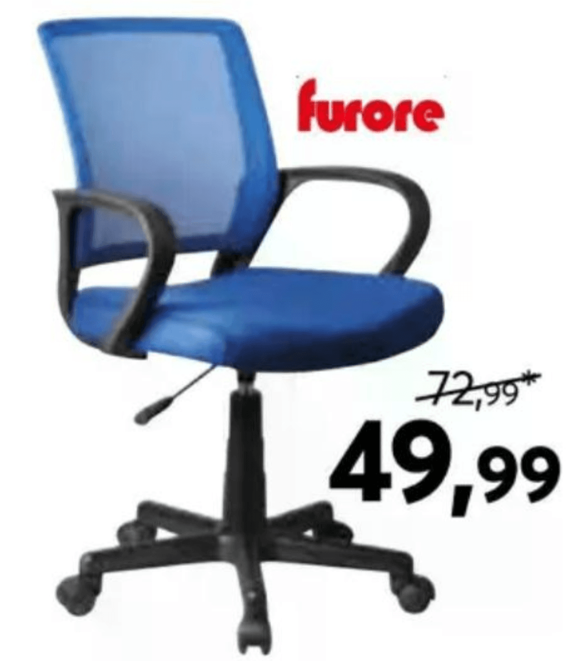 Pisarniški stol 43-55 cm Furore Akcija v trgovini Dipo