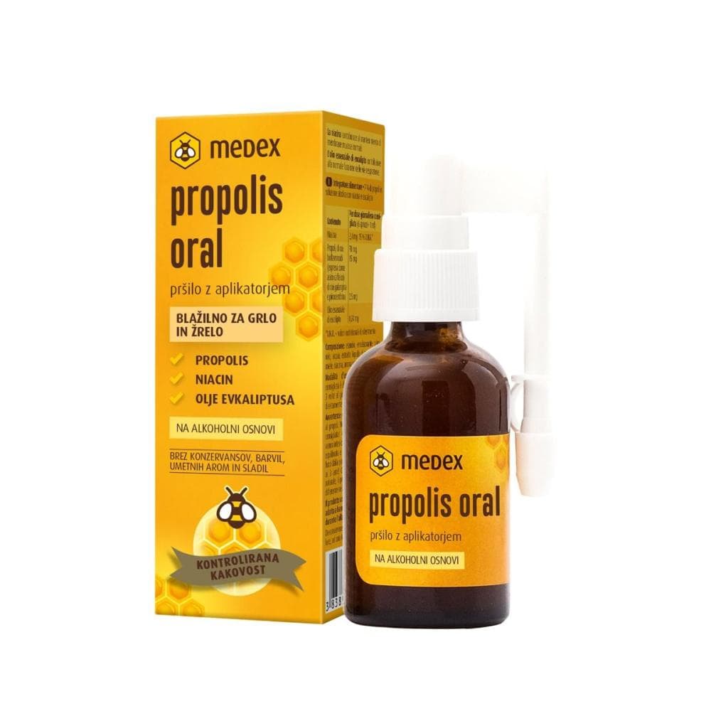 Medex Propolis Oral ali Propolis oral Junior 30 ml Akcija v trgovini Tuš