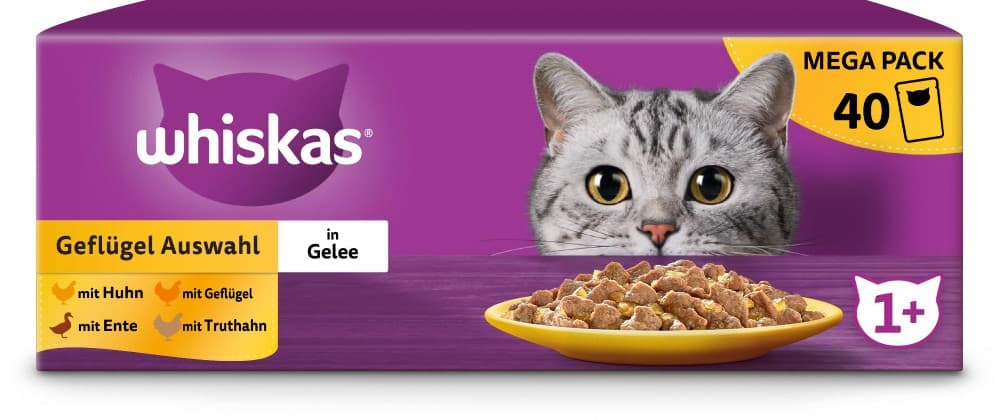 Mokra hrana za mačke Whiskas 40x 85 g Akcija v trgovini E.Leclerc