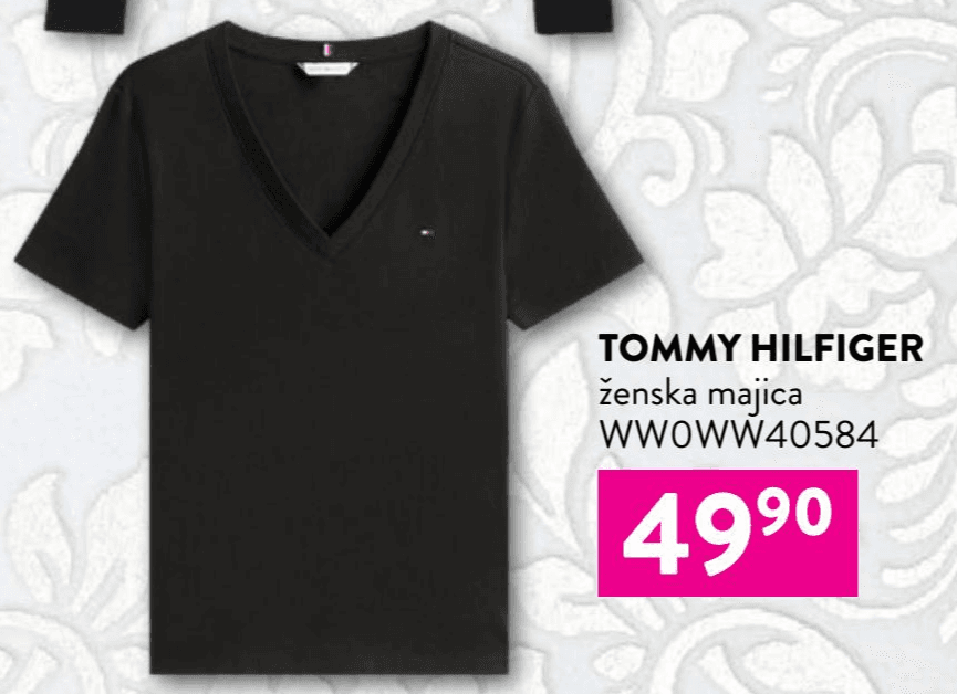 Ženska majica WWOWW40584 Tommy Hilfiger Akcija v trgovini Kompas Shop