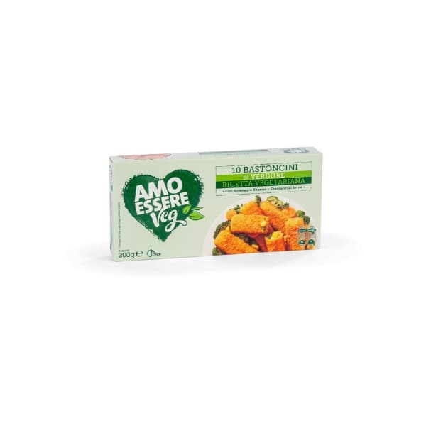 Panirane Zelenjavne Palčke 10 kosov, 300 g AMO ESSERE Veg Akcija v trgovini Eurospin