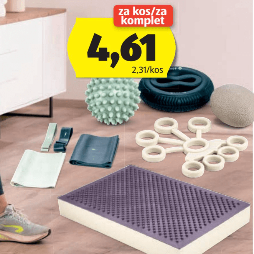 Pripomočki za fitnes CRANE Akcija v trgovini Hofer