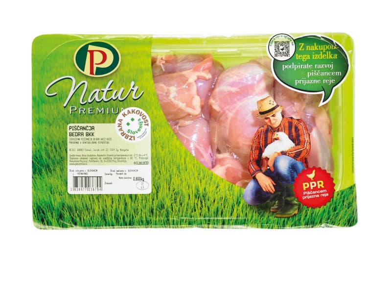 Zrezki iz piščančjih beder PP Natur 800 g Akcija v trgovini Mercator