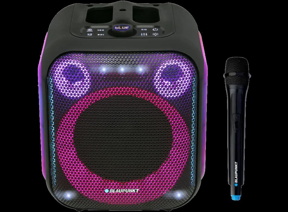 Prenosni karaoke zvočnik Blaupunkt PB6LED Akcija v trgovini Harvey Norman