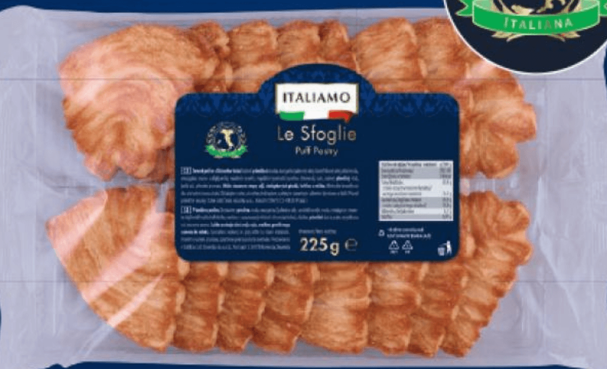 Italiamo Pecivo iz listnatega testa „Le Sfoglie" 225 g Akcija v trgovini Lidl