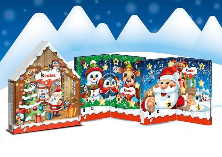 Kinder Izbor adventnih koledarjev Akcija v trgovini Lidl