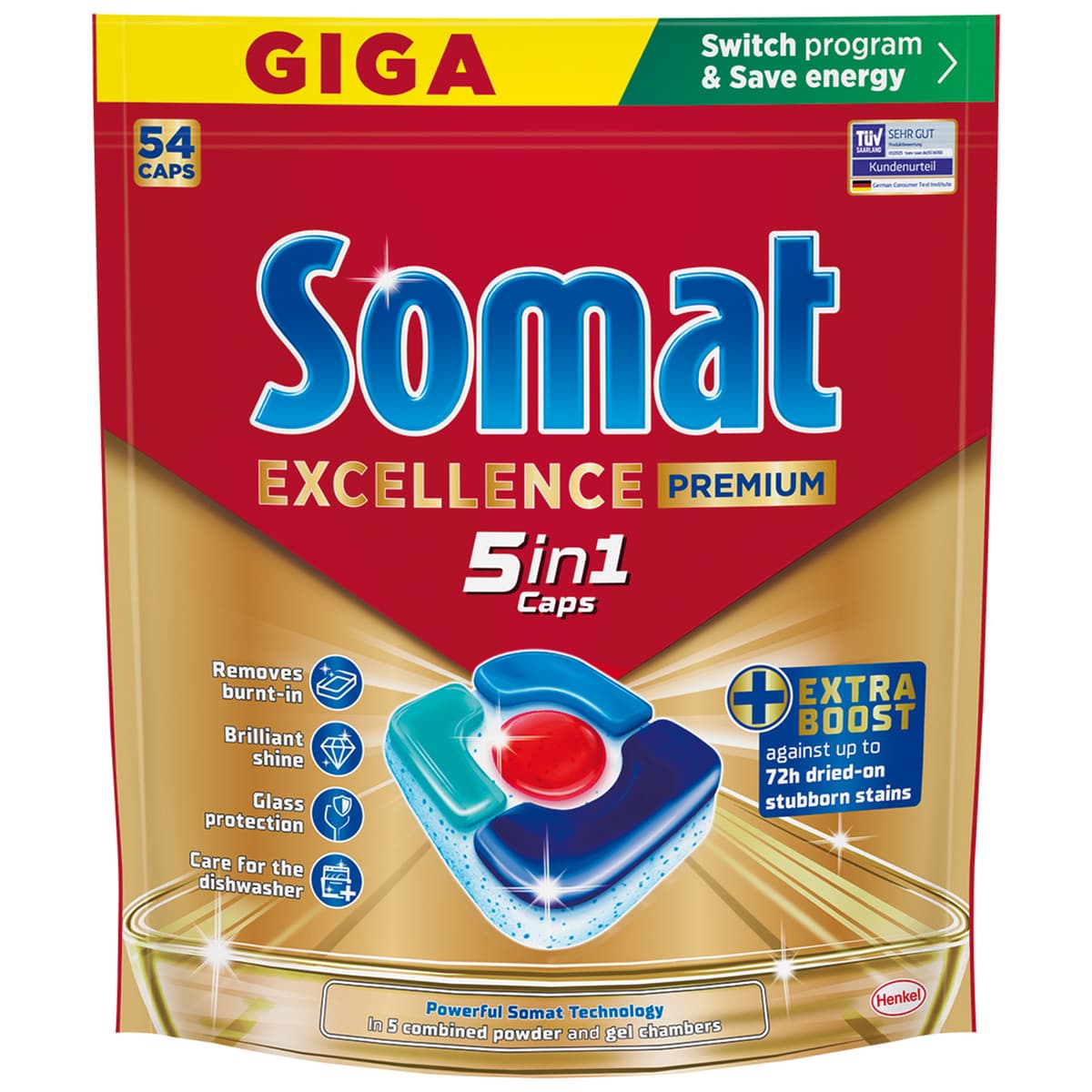 Detergent Somat kapsule, 54/1, 60/1, 70/1, 85/1, gel, 1368 ml za 76 pranj Akcija v trgovini Mercator