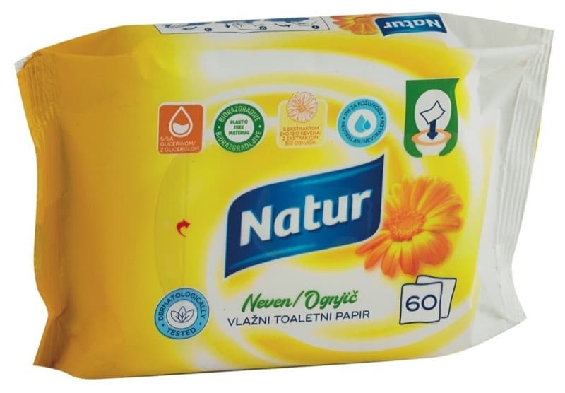Vlažni toaletni papir Natur 60/1 Akcija v trgovini Mercator