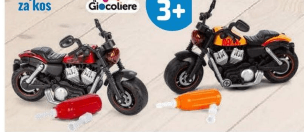 Motor, sestavi in razstavi Giocoliere Akcija v trgovini Eurospin