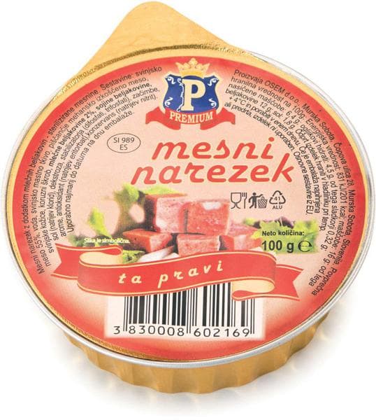 Premium mesni narezek 100 g Akcija v trgovini Tuš