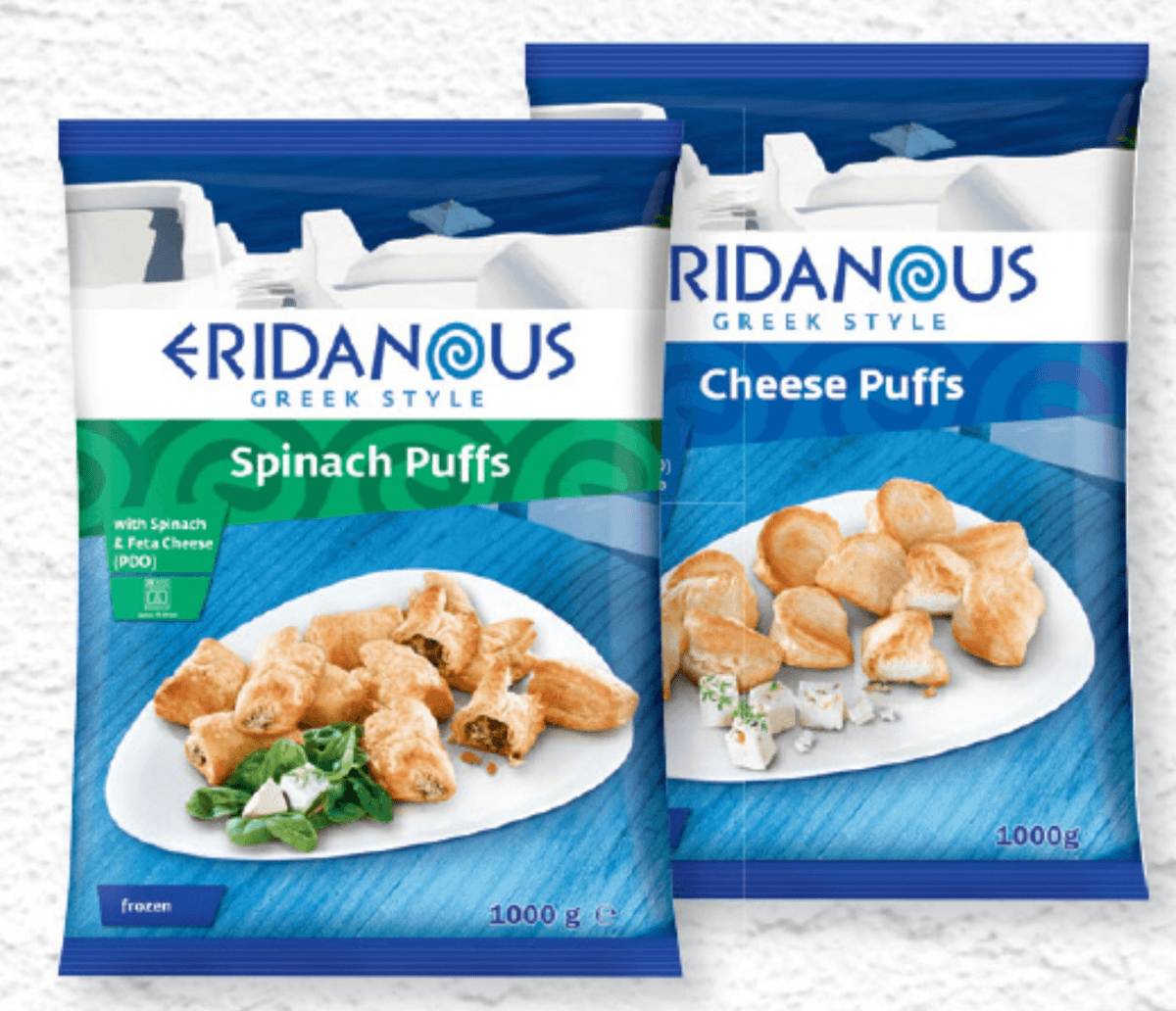 Eridanous žepki iz testa polnjeni s sirom in špinačo ali s sirom in origanom 1 kg Akcija v trgovini Lidl