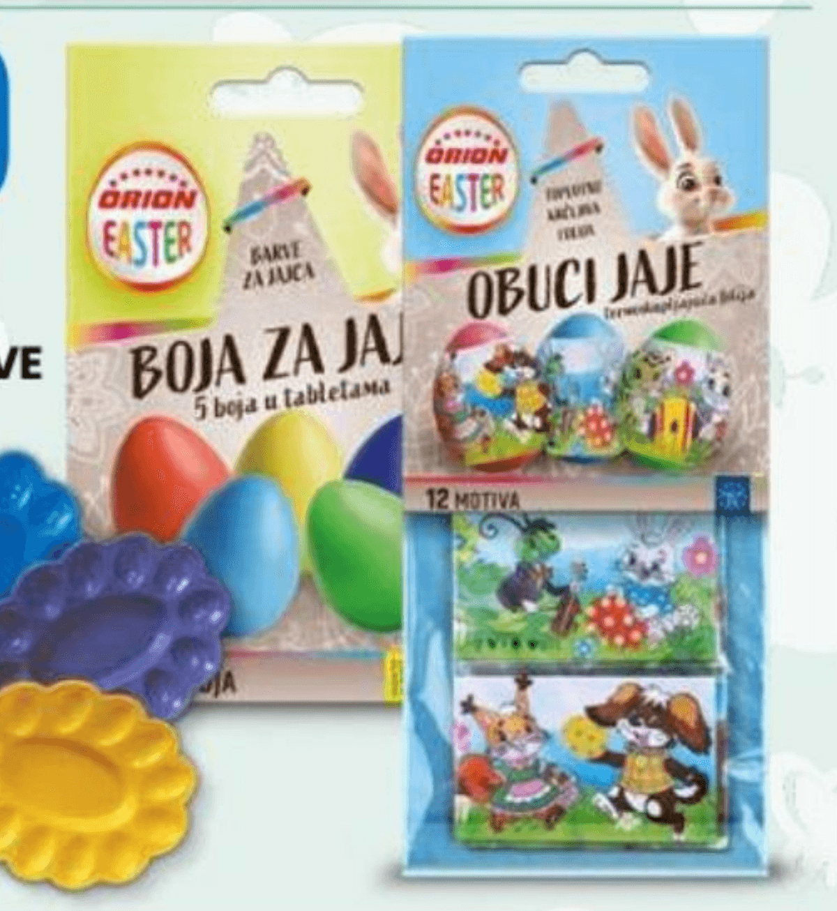Velikonočni okraski ali barve za pirhe Orion Easter Akcija v trgovini Eurospin
